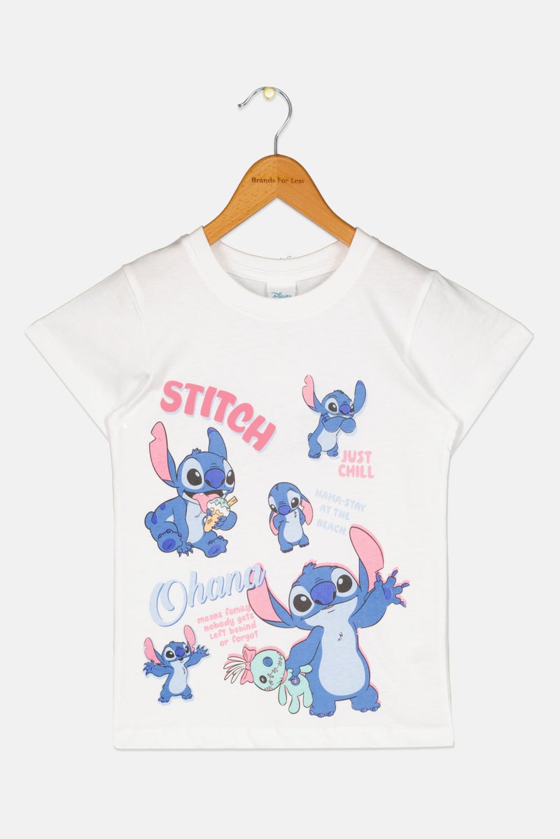Disney X Lilo And Stitch Kids Boy Graphic Print T-Shirt, White - Image 2